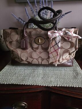 Beautiful Vintage XL Park Signature CarryAll Satchel Bag